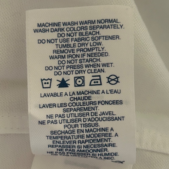 Lands' End Traditional Fit No Iron Supima Oxford Short Sleeve Shirt, Sz 17, NWOT - Picture 13 of 13